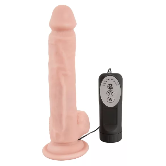 Medical Thrusting - vibrator s vakumskim čepom, guralo-rotacijski (prirodne boje)