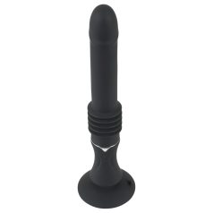 You2Toys - Lökajući vibrator s vakuumskom čašom - crni