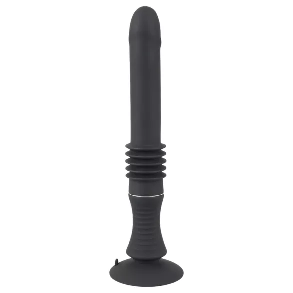 You2Toys - Lökajući vibrator s vakuumskom čašom - crni