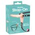 You2Toys - strap-on vibrator s remenom - punjivi - natur