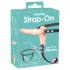 You2Toys - strap-on vibrator s remenom - punjivi - natur