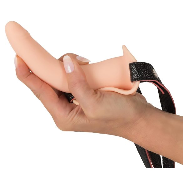 You2Toys - strap-on vibrator s remenom - punjivi - natur