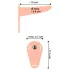 You2Toys - strap-on vibrator s remenom - punjivi - natur