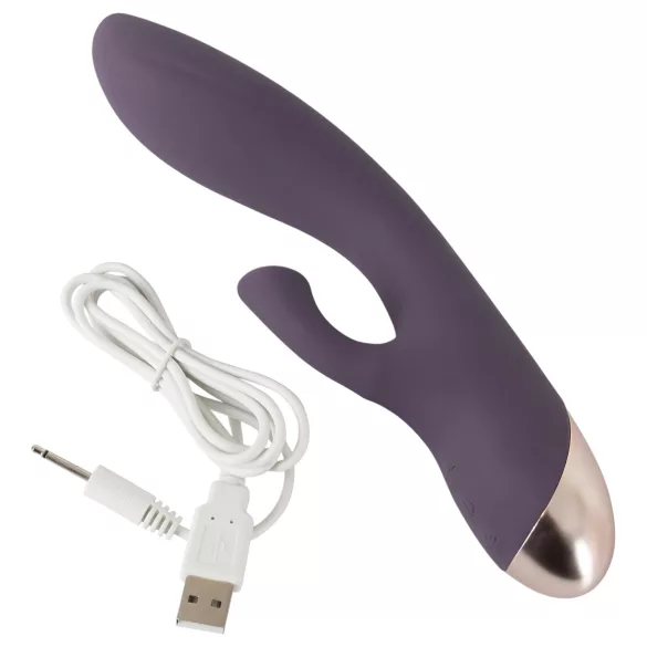 Javida - vodootporni vibrator s usisavačem za klitoris - ljubičasta