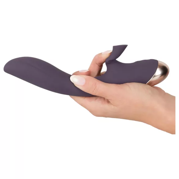 Javida - vodootporni vibrator s usisavačem za klitoris - ljubičasta