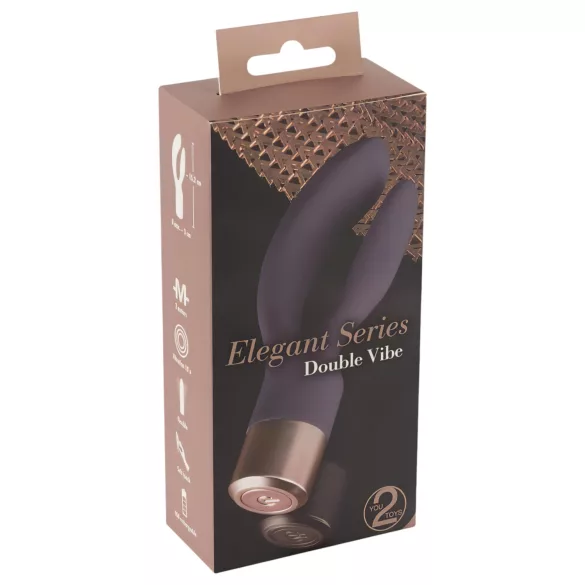 You2Toys Elegant Double - vibrator za G-točku i klitoris - punjivi - ljubičasti