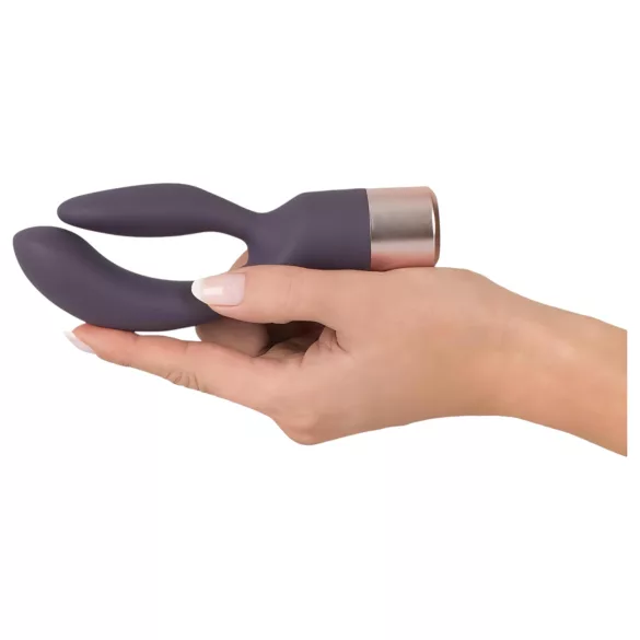 You2Toys Elegant Double - vibrator za G-točku i klitoris - punjivi - ljubičasti