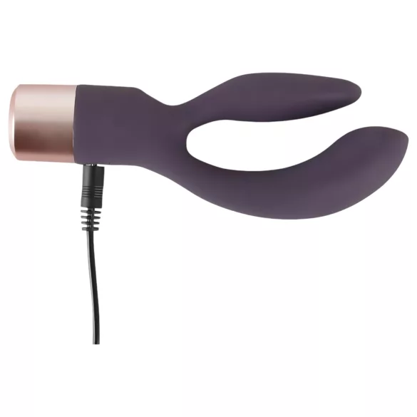 You2Toys Elegant Double - vibrator za G-točku i klitoris - punjivi - ljubičasti