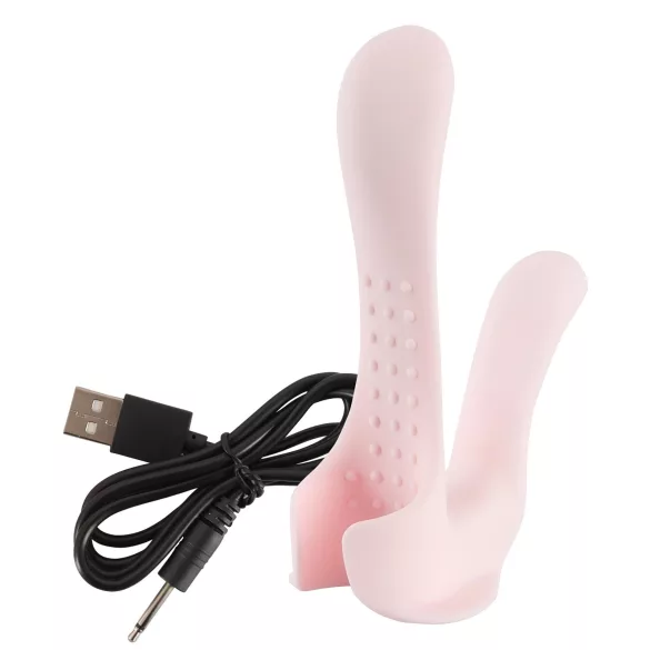 Couples Choice - vibrator za parove s 2 motora - silikon - roza
