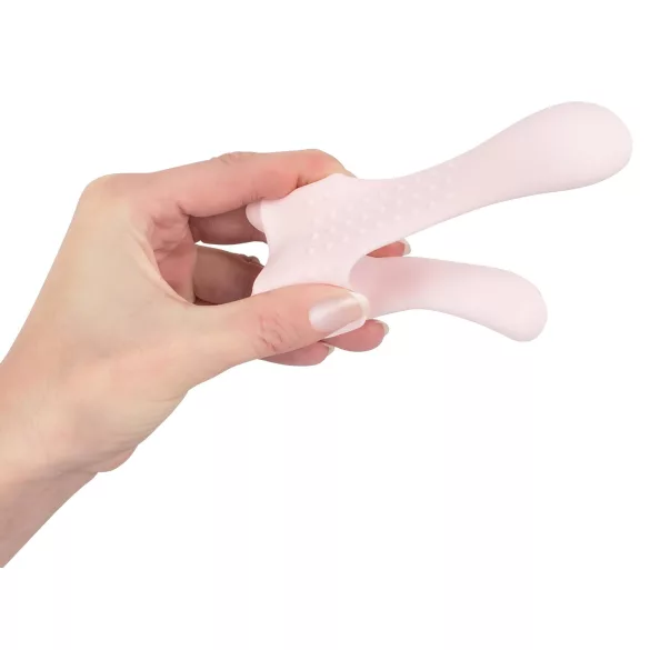 Couples Choice - vibrator za parove s 2 motora - silikon - roza