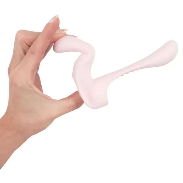 Couples Choice - vibrator za parove s 2 motora - silikon - roza