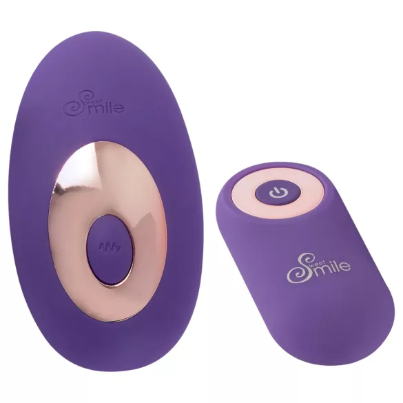 SMILE - Vibrator za gaćice s daljinskim upravljačem - punjivi, ljubičasta