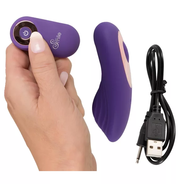 SMILE - Vibrator za gaćice s daljinskim upravljačem - punjivi, ljubičasta