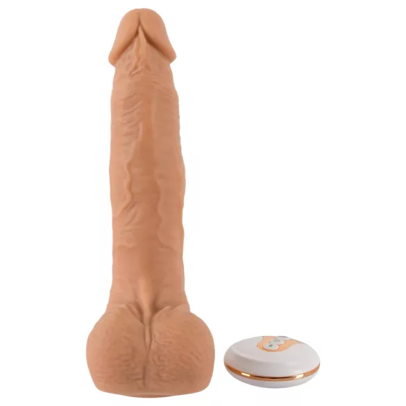You2Toys - vibrator s potiskom - realističan silikon natur