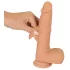 You2Toys - vibrator s potiskom - realističan silikon natur