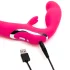 Happyrabbit - Strapless strap-on vibrator - s vibratorom - silikon ružičasti