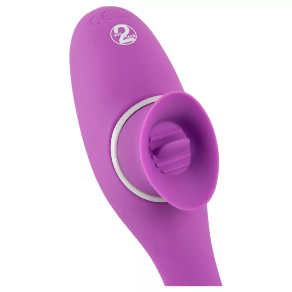 You2Toys - vibrator s 2 funkcije - akumulatorski 2u1 - ljubičasti