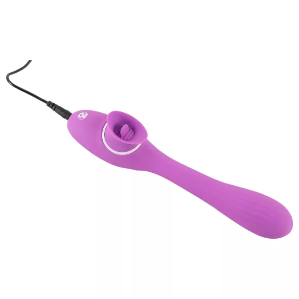 You2Toys - vibrator s 2 funkcije - akumulatorski 2u1 - ljubičasti