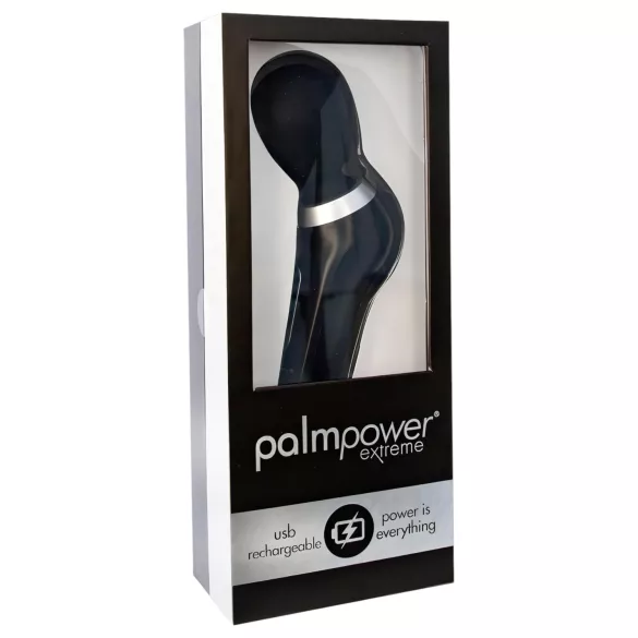 PalmPower Extreme Wand - masažni vibrator na baterije - crni