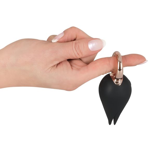 Belou - punjivi, vodootporni klitoralni vibrator (crni)