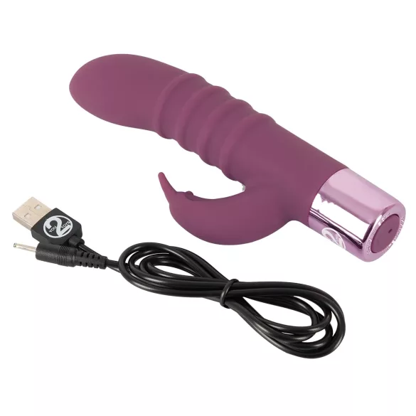 Rabbit Vibe - vibrator za G-točku s klitoralnim nastavkom - punjivi - ljubičasti