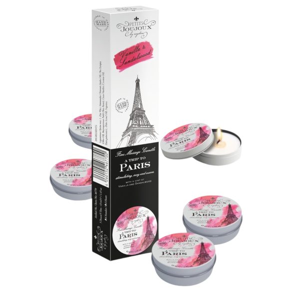 Petits Joujoux Paris - mirisna svijeća za masažu - vanilija-sandalovina (5x43ml)