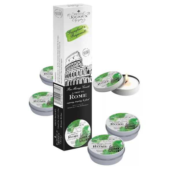 Petits Joujoux - masažna svijeća - grejp bergamot - 5x43ml