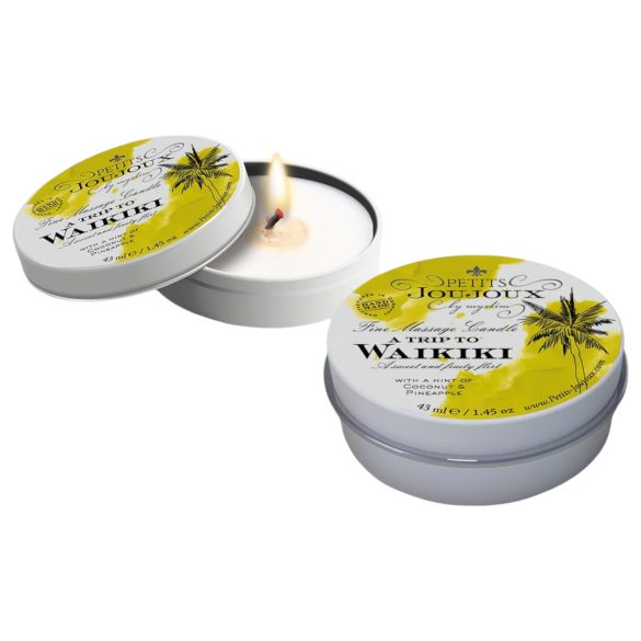 Petits Joujoux Waikiki - masažna svijeća - kokos ananas - 43ml