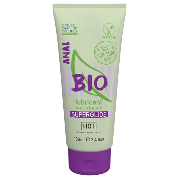 HOT BIO Superglide Anal - veganski lubrikant na bazi vode za analnu upotrebu (100ml)