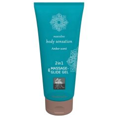   Shiatsu - masažno lubrikantno ulje 2u1 - amber miris - 200ml