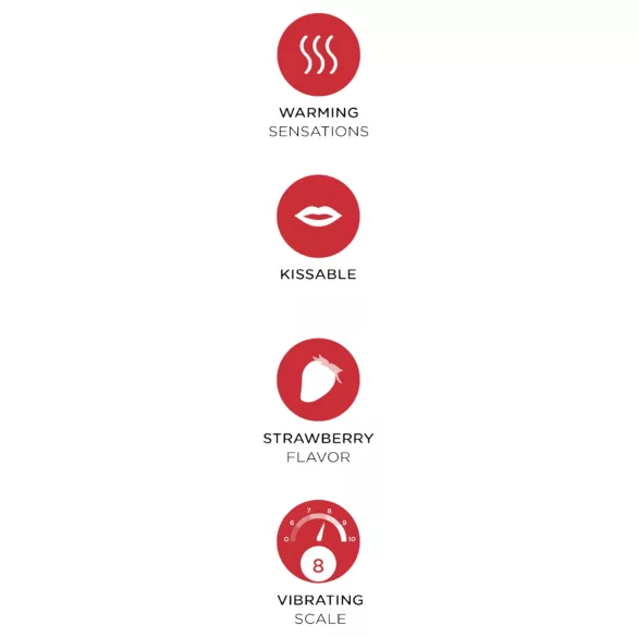 Orgie - tekući vibrator s efektom grijanja i okusom jagode - 15ml