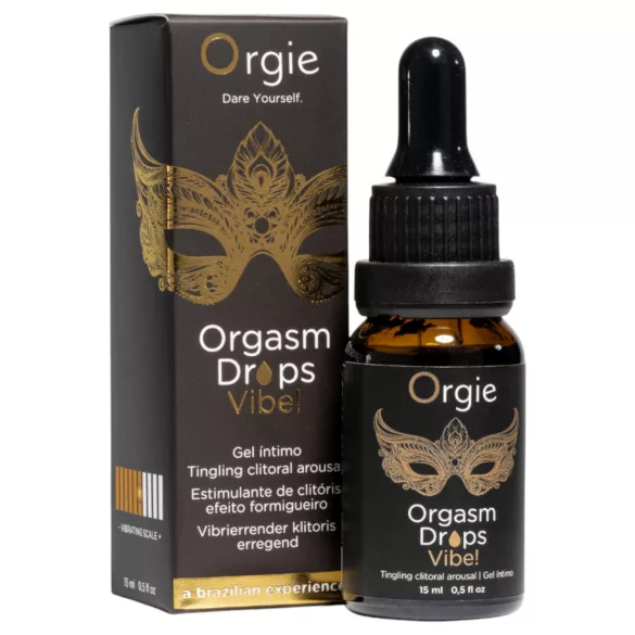 Orgie Orgasm Drops Vibe - bizućkavi intimni gel za žene (15 ml)