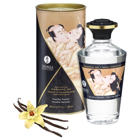 Shunga - zagrijavajuće masažno ulje - vanilija (100ml)