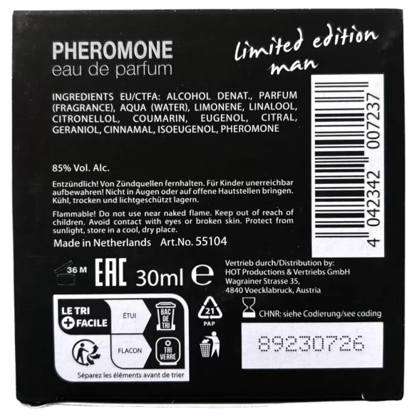 HOT - feromonski parfem za muškarce - 30ml