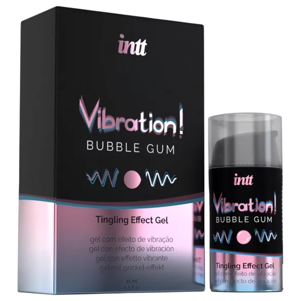 Intt Vibration! - tekući vibrator - okus žvakaće gume - 15ml
