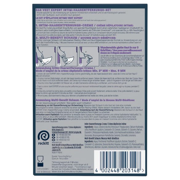 Veet - krema za intimnu depilaciju i hidratantna pjena za žene (2*50 ml)