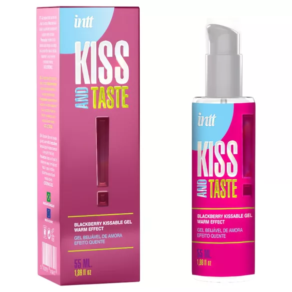 Intt Kiss and Taste - lubrikant s efektom zagrijavanja - kupina - 55ml