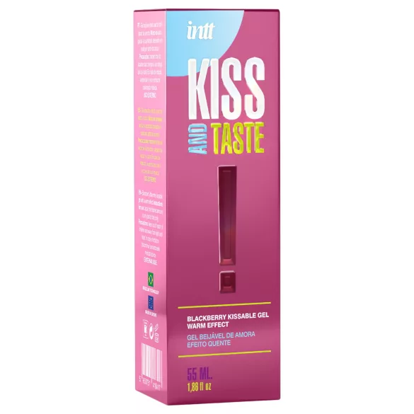 Intt Kiss and Taste - lubrikant s efektom zagrijavanja - kupina - 55ml
