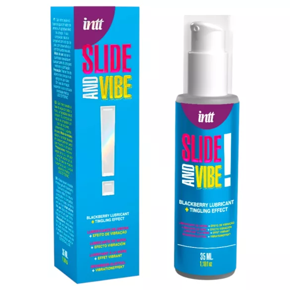 Intt - jestivi intimni lubrikant s efektom bizarenja - kupina - 35ml