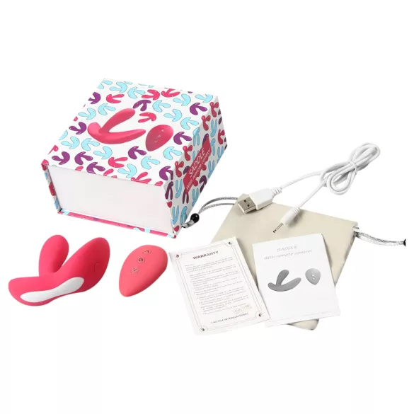 Cotoxo Saddle - vibrator za prostatu s daljinskim upravljačem - crveni