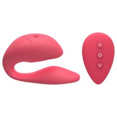   Cotoxo Cupid 2 - vibrator za parove s daljinskim upravljačem - silikon crveni