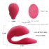 Cotoxo Cupid 2 - daljinski parni vibrator (crveni)