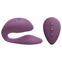   Cotoxo Cupid 2 - vibrator za parove s daljinskim upravljačem - ljubičasta