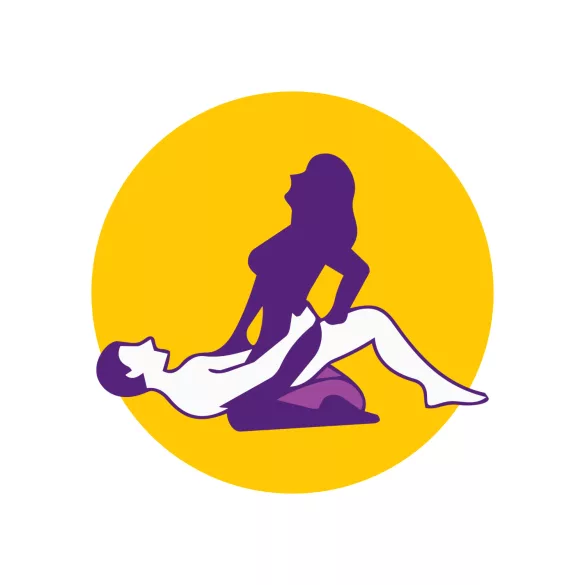 Desirel Magic Pillow - klinasti seksi jastuk na napuhavanje (tamnoljubičasti)