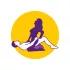 Desirel Magic Pillow - klinasti seksi jastuk na napuhavanje (tamnoljubičasti)