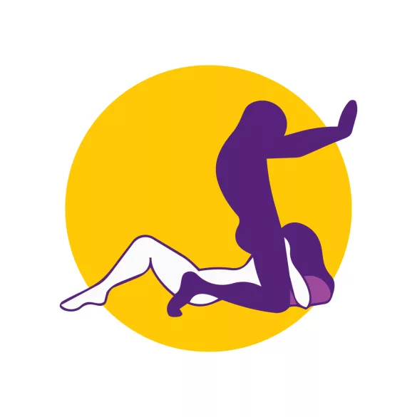 Desirel Magic Pillow - klinasti seksi jastuk na napuhavanje (tamnoljubičasti)