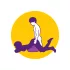 Desirel Magic Pillow - klinasti seksi jastuk na napuhavanje (tamnoljubičasti)