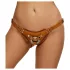 ZADO - kožni remen za strap-on proizvode - smeđa - L/XL