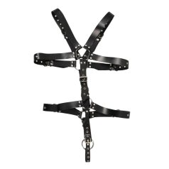 ZADO - muški kožni body harness - crna - S-L