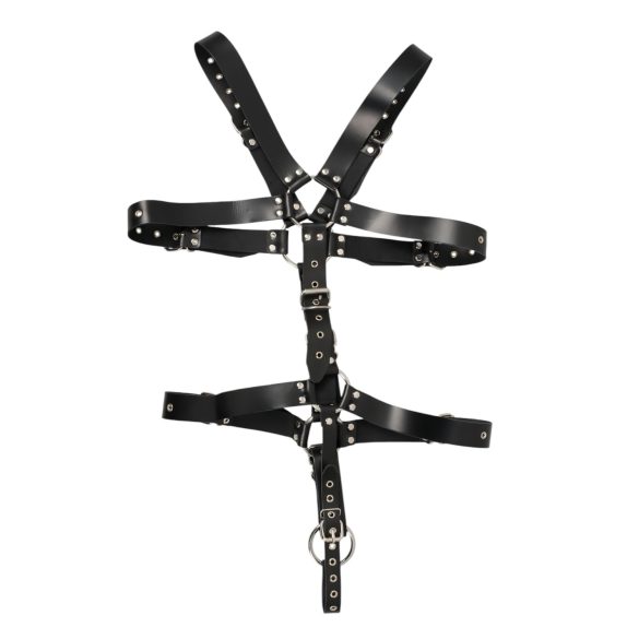 ZADO - muški kožni body harness - crna - S-L